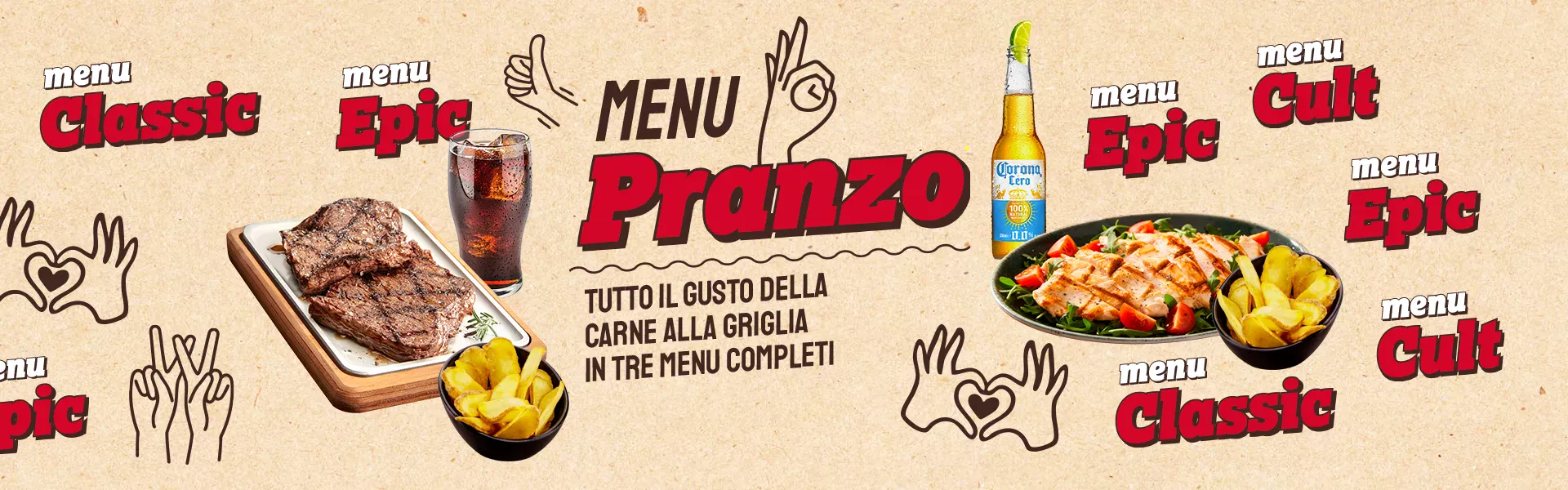 Menu pranzo